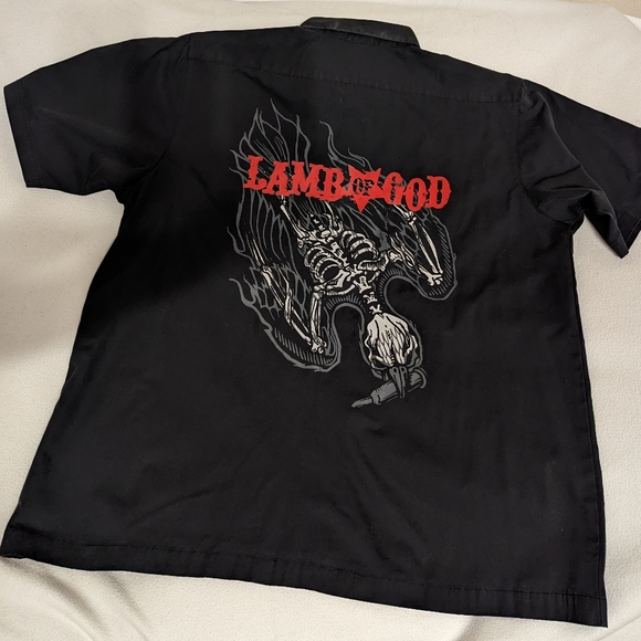 Lamb of God Bullet Bird (Ashes of the Wake) work shirt black Mens XL (2005) - Picture 2 of 5